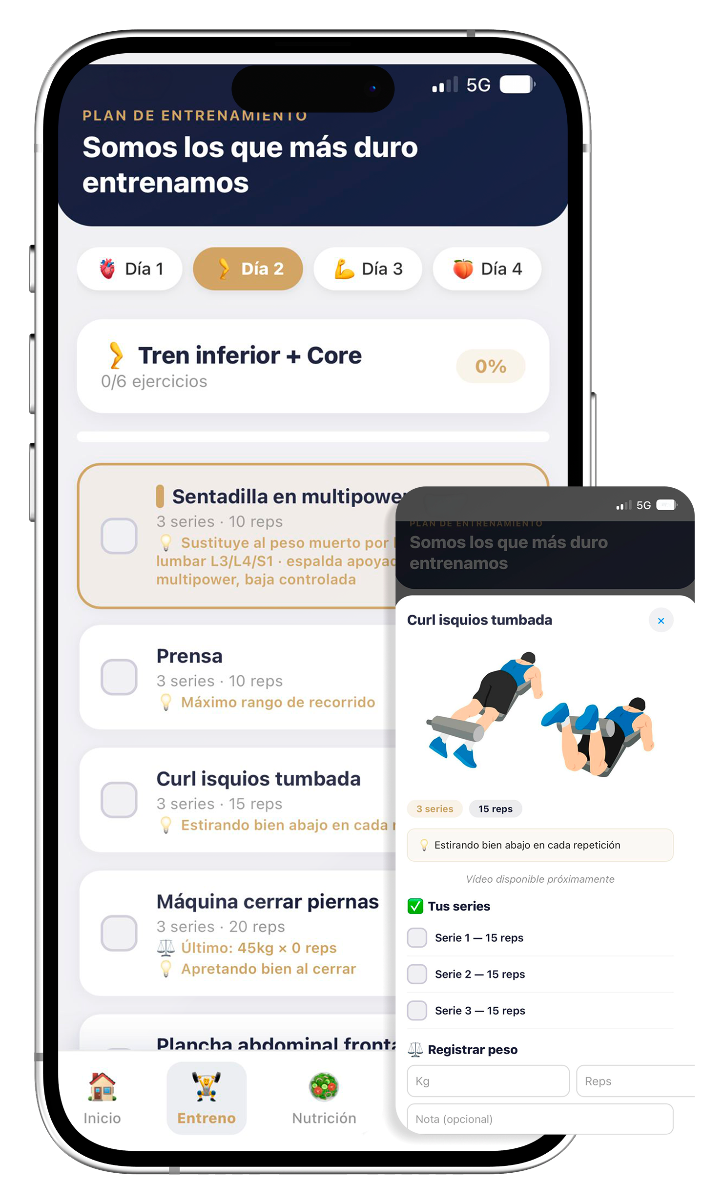 Plan de entrenamiento personalizado