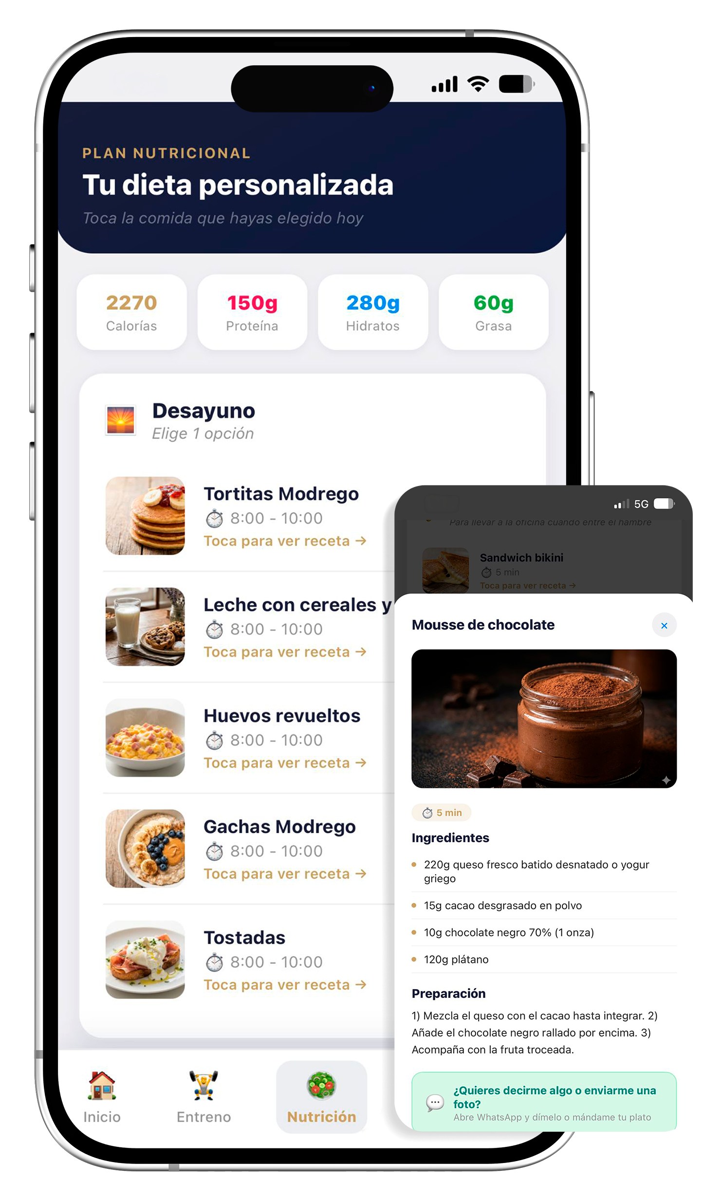 Plan nutricional personalizado