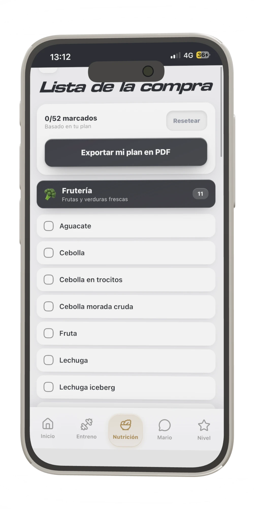 Lista de la compra