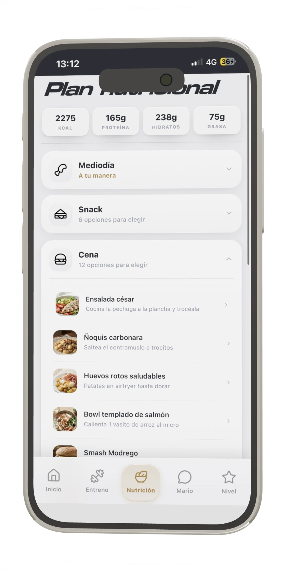 Plan nutricional