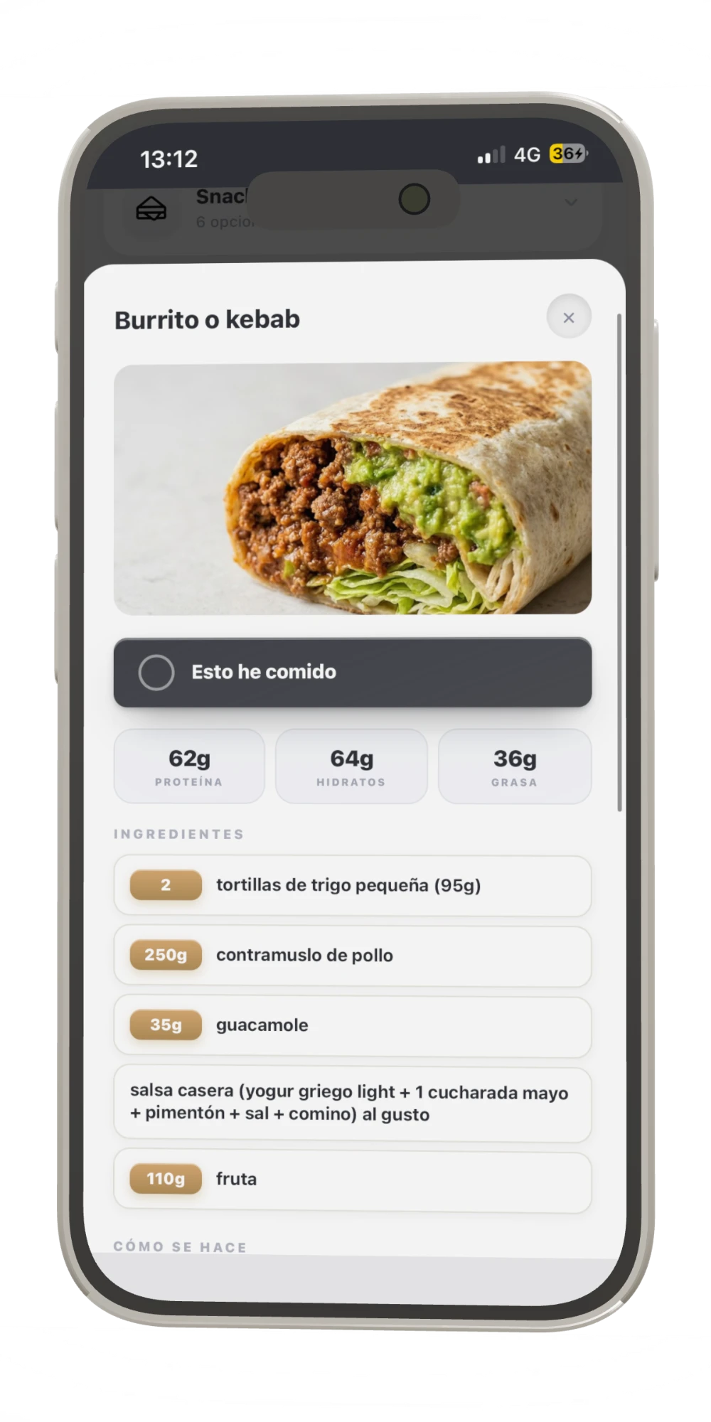 Receta burrito