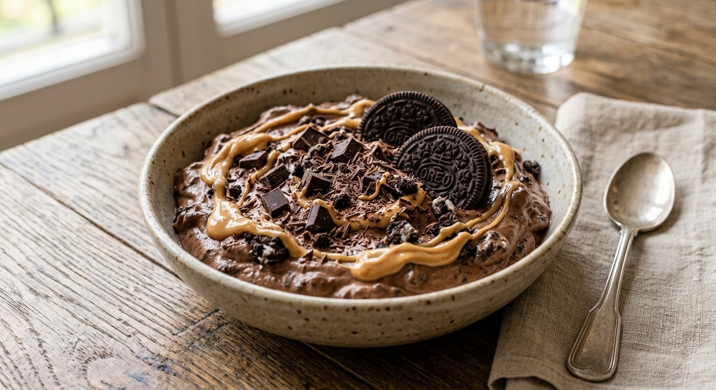 Mousse de Oreo y chocolate