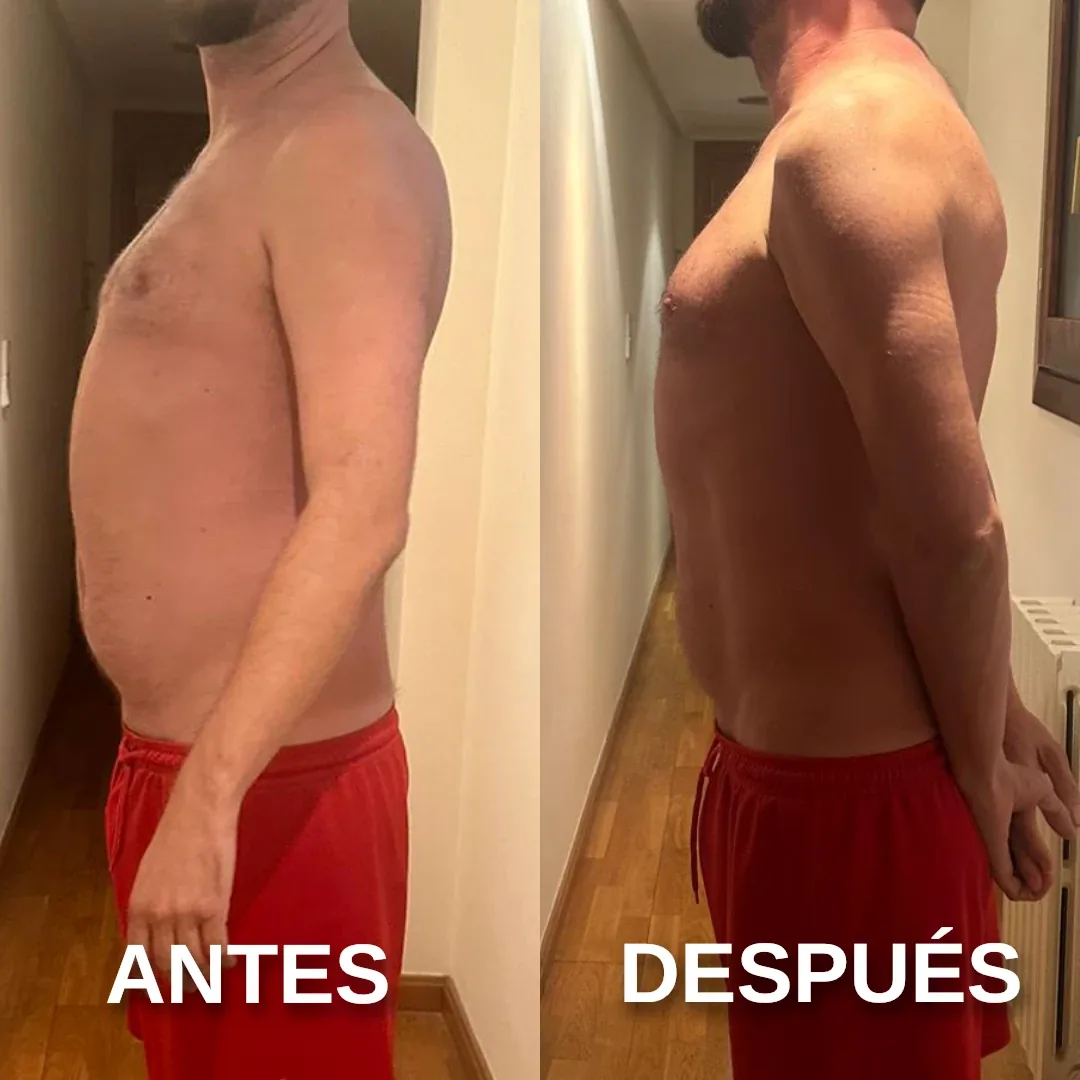 Cambio físico de un cliente del Método Modrego